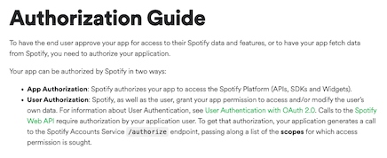 Spotify OAuth