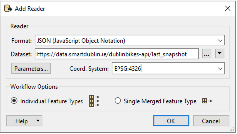 Configure JSON Reader